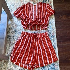 Garage two piece summer outfit